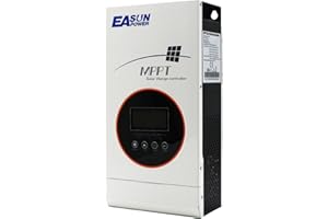 POWLAND 80A MPPT Solar Charge Controller 12V/24V/36V/48V Auto,Solar Charger Regulator Intelligent Regulator Support Wide Range of Batteries