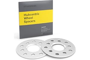 STANCEMAGIC 3mm Hubcentric Wheel Spacers (5x112 and 5x100, 57.1mm Bore, No Lip) Compatible with Audi TT A3 A4 A6 A8 S4 S6 S8 Volkswagen Jetta Golf GTI R32 Corrado Beetle EOS CC - Silver 2pcs