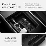 Spigen Tesla Model 3/Y Armrest Centre Console Organiser Tray Black Carbon view 3