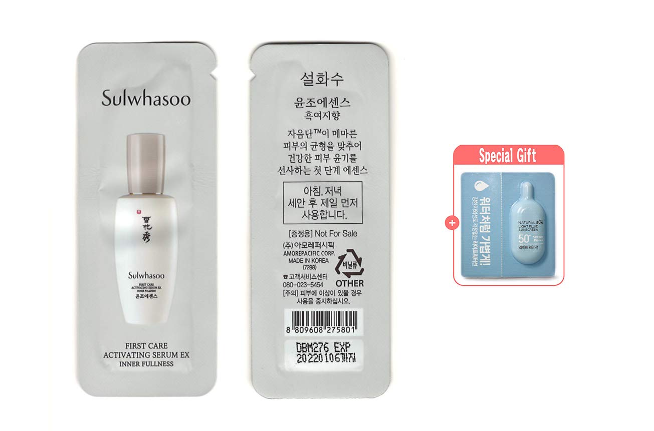 30pcs X Sulwhasoo NEW First Care Activating Serum EX 1ml 2019 Limited Edition, 30 Sample, Yoon Jo Essence