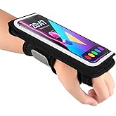 Kebrela Running Armband for Phone, Adjustable Reflective Sports Wristband & Forearm Band for iPhone 17/16/15/14/13 Pro Max Samsung Galaxy S23/S22, up to 7", Secure Fitness Phone Holder for Men Women