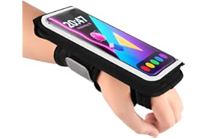 Kebrela Running Armband for Phone, Adjustable Reflective Sports Wristband & Forearm Band for iPhone 17/16/15/14/13 Pro Max Samsung Galaxy S23/S22, up to 7", Secure Fitness Phone Holder for Men Women