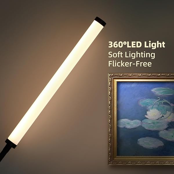 L SHY-U L FLOOR LAMP WITH ADJUSTABLE HEIGHT & FLEXIBLE ARM, REMOTE & FOOT SWITCH, SLIM DESIGN & EVEN LIGHTING FOR LIVING ROOM, BEDROOM, OFFICE – STEPLESS ADJUSTABLE COLOR AND BRIGHTNESS