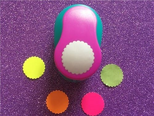 Sogorge 1"(2.5cm) wave circle EVA foam hole punches paper punch greeting card handmade DIY scrapbook craft punch machine