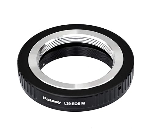 Fotasy Leica M39 Lens to Canon EF-M Mount Adapter, L39 39mm LTM