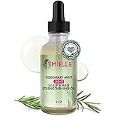 Mielle Organics Rosemary & Mint Light Hair Oil, Split Ends & Dry Scalp Treatment - Infused with Biotin & Essential Oils for S