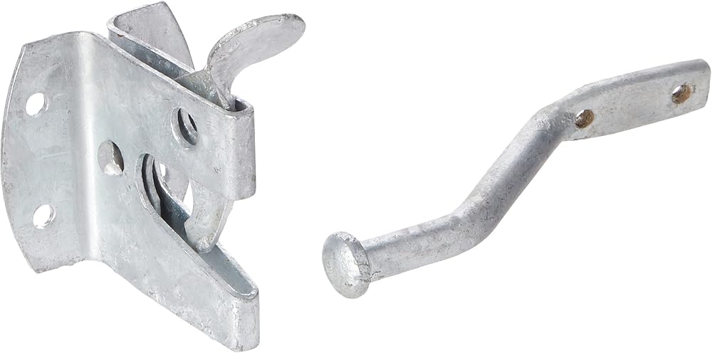 Merriway BH01806 Heavy Duty Steel Gravity Gate Latch Kit Galvanised