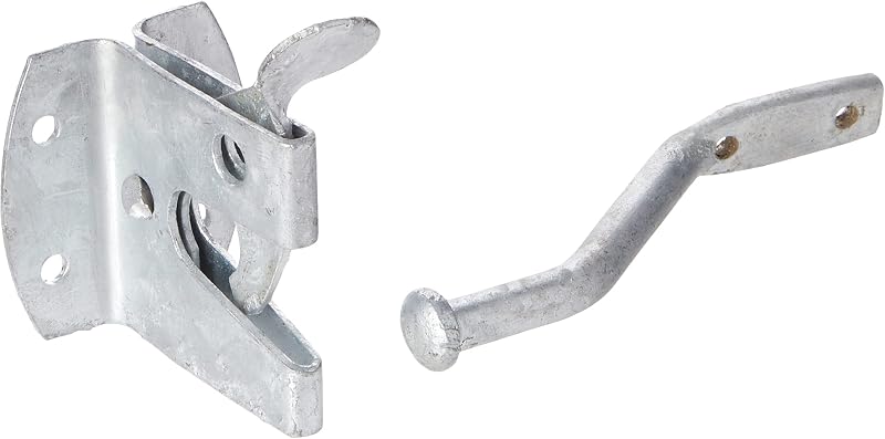 Merriway BH01806 Heavy Duty Steel Gravity Gate Latch Kit Galvanised