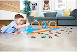 Hot Wheels Track Creator Triple Loop Pack and 1:64 Scale Car view 2