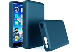 MP3 MP4 Player Case for ZAQE M505 4.0 inch, Fotosuncy Slim Fit Soft TPU Matte Cover with Cleaning Cloth Navy Blue