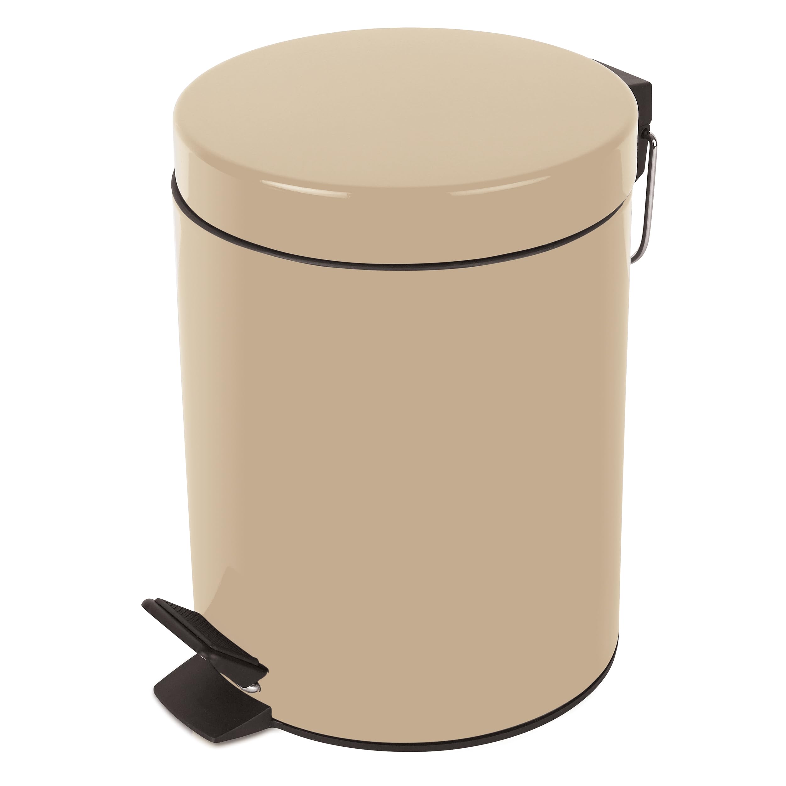 Spirella Cosmetic Bin Sydney Beige Trash Bin Pedal Bin - 3 Litres - with removable inner bin — image 1