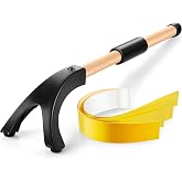 Miter Saw Hold Down Stick and 5 Pcs 14 x 2 Inch Zero Gap Woodworking Tape | Safety Miter Saw Accessories to Keep Your Hands away from Saws Push Sticks for Wood