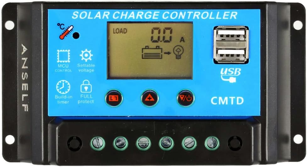 regolatore di carica per pannelli solari