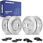 AutoShack Front & Rear Brake Rotors Premium Ceramic Brake Pads Replacement For 2006-2018 Ram 1500 2007-2009 Dodge Durango 200