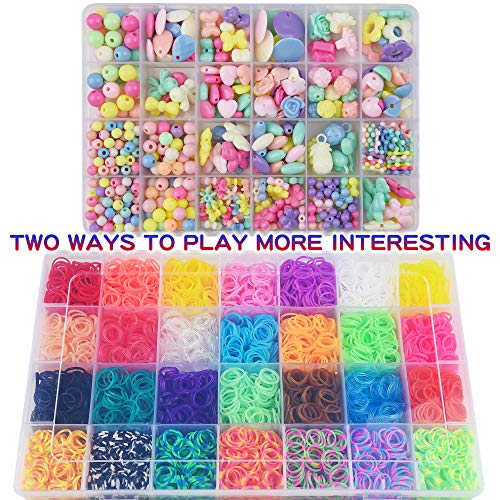 18000+ Loom Bands Kit DIY Rubber Bands Kits, 500 Clips, 40 Charms,Loom