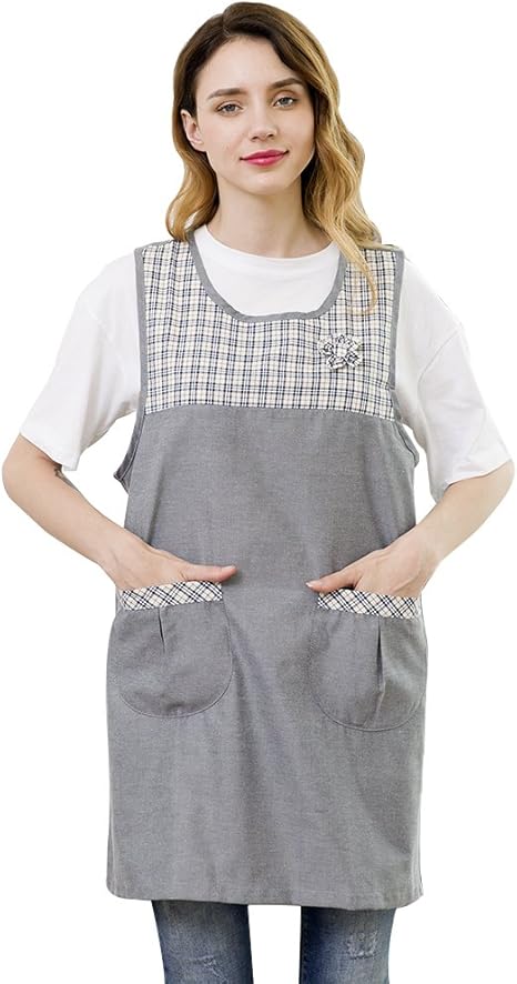Amazon 保育士 エプロン スモック おしゃれ 幼稚園 伸縮性 通気性 抜群 新品 O エプロン オンライン通販