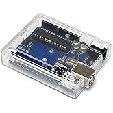 Gikfun UNO R3 R4 Case Transparent Clear Computer Box Compatible with Arduino UNO R3 R4 EK1655
