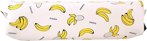 Amazon Co Jp Un Ananas バナナ かわいい 筆箱 ペンケース 小物入れ チャック 文房具 ホワイト シューズ バッグ