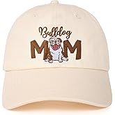 InnoBeta English Bulldog Gifts for Women, Bulldog Hat, Funny Adjustable Embroidered Dog Lover Baseball Cap for Women