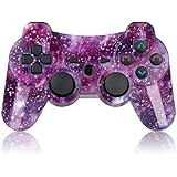 Boowen Controller for PS3, Wireless Gamepad for Playstation 3 PC six-axis Game Remote with Upgraded Joysticks 450 mAh Battery