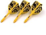 CUESOUL Rost Integrated Dart Shaft and Flights Skull Pattern 3pc CSAK-5KL9-S view 4