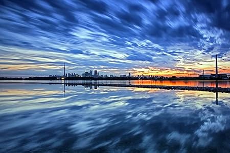 Amazon Co Jp A0 特大 ポスター 市夕焼け空トロント風景 壁紙ウォールステッカーポスター A0 11x841mm Generic