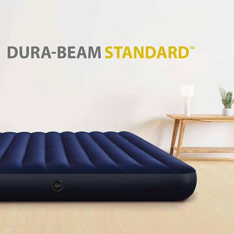 Dura-Beam Camping Matratze für 2 Person Luftbett 183 x 203 x 25 cm max. 272KG – Gästebett aufblasbares Bett Campingbett , Fiber-Tech-Technologie (64755)
