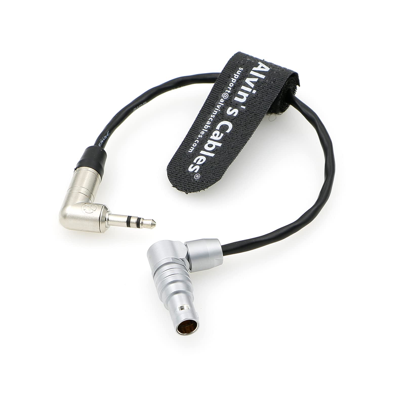 Timecode-Cable for Red Komodo Tentacle Sync 3.5mm TRS Right-Angle to Rotatable Right-Angle EXT 9-Pin Male 20CM| 7.87 Inches Alvin's Cables