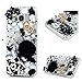 Galaxy S8 Case,Samsung Galaxy S8 Case 3D Handmade Bling Colorful Diamonds Champagne Flower Butterfly Shiny Sparkle Rhinestone Gems Crystal Clear Full Body Protection Hard PC Cover (Black White)