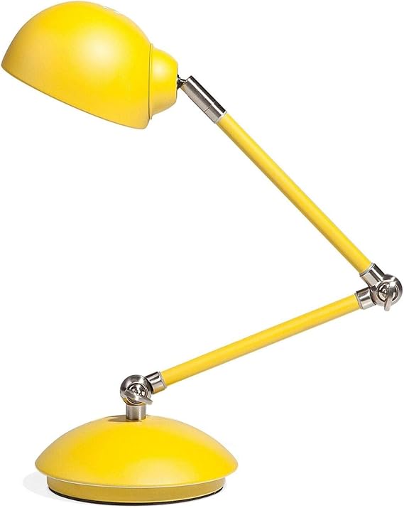 Swing Arm Flexible Desk Lamp Light Study Office Lighting Metal Yellow