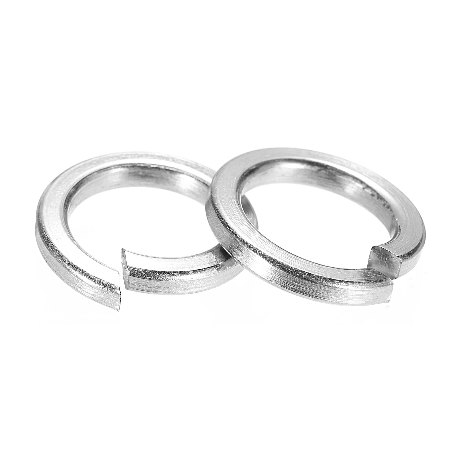 PATIKIL 1/2" Spring Lock Washer, 80 Pack 304 Stainless Steel Split Lock Washer Elastic Gasket Lock Metal Washers for Screws Bolts — image 1