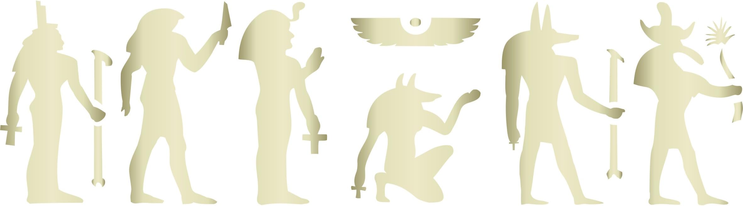 Frieze Border Stencil - 44.5 x 11.5cm - Reusable Egyptian History Art Wall Stencil Template