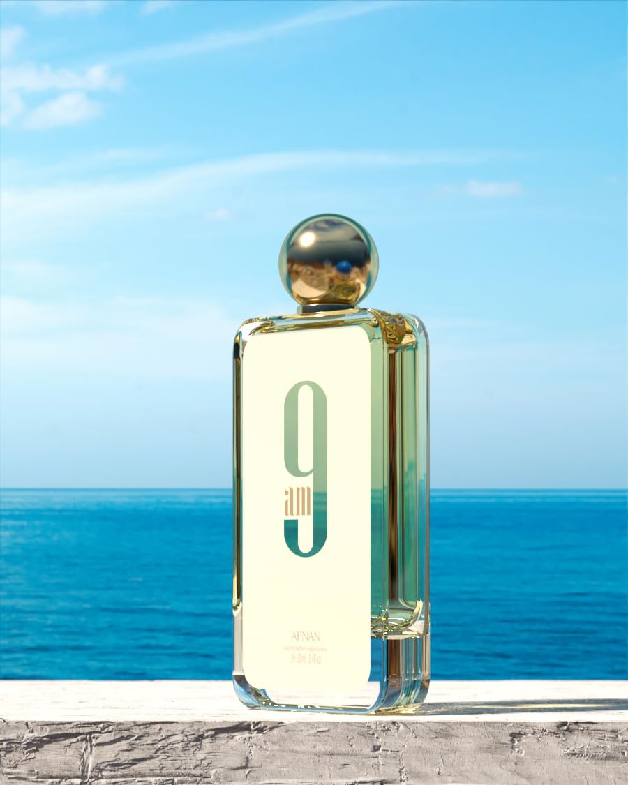 Afnan 9 AM Unisex Eau De Parfum, 3.4 Fl. Oz