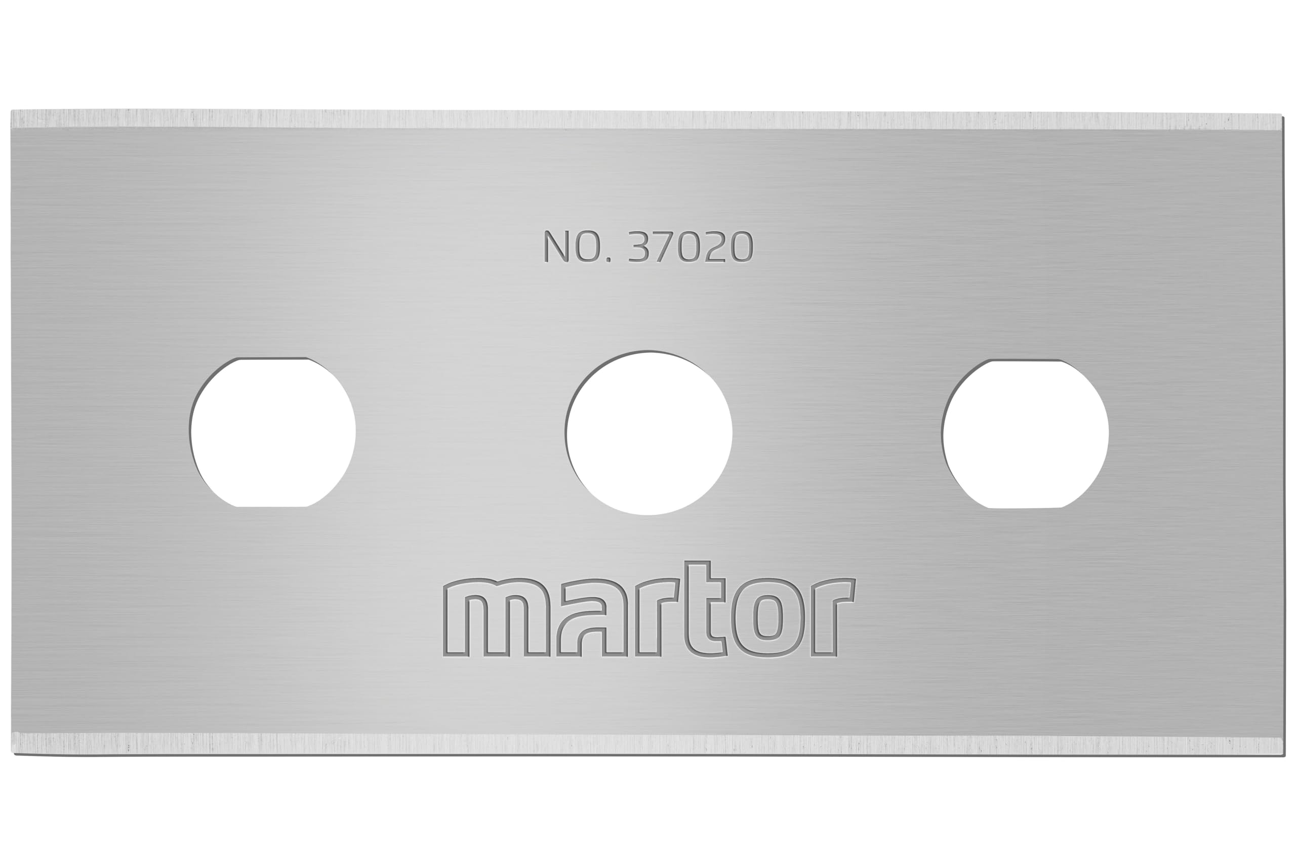 MARTOR 10 x Industrial Blades, Replacement Blades Cutters, Safety Knife, 22.2 mm, Sharp, in Dispenser, 4-Way usable, No. 37020