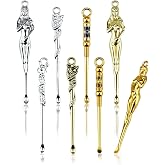 8 PCS Tiny Shovel Spoons, Metal Little Spoops, Portable Measuring Scoop | Multi-Color Samll Scoop for Salt Spice，Suitable for Jewelry Making and Keychains Necklace Charms