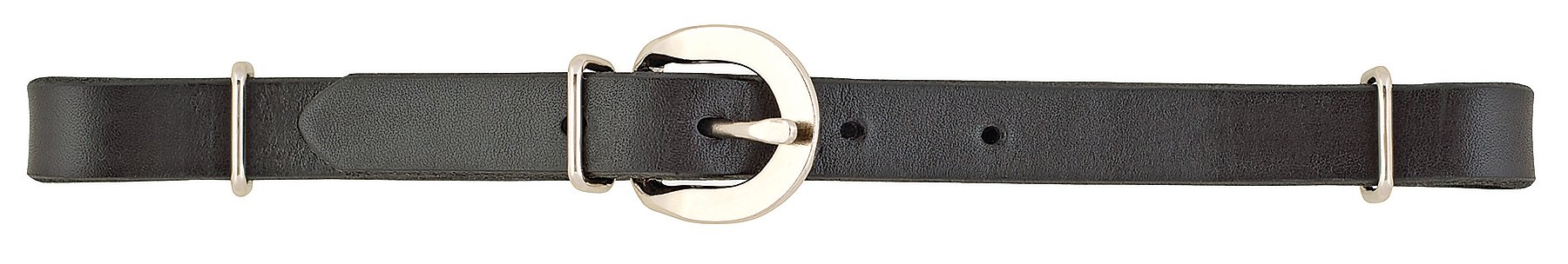 Weaver Leather Straight Bridle Leather Curb Strap, Black, 43959