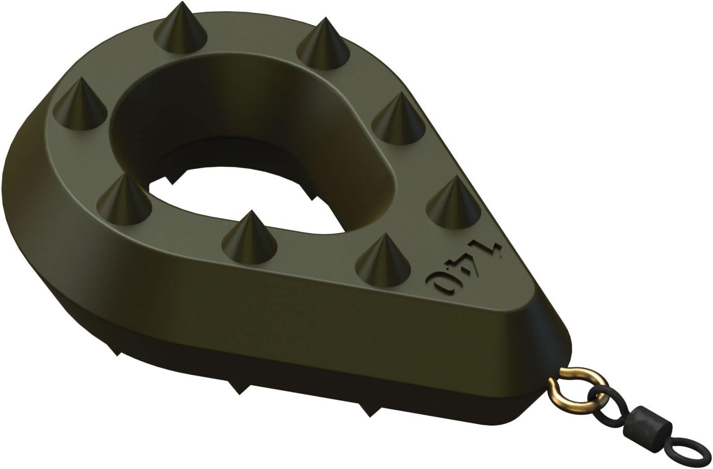 SURETTI Fishing Grip Bomb Leads with Eyelet and Tuning Peg, Brown