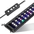 hygger 29W Full Spectrum Aquarium LED Light with 10 Levels Brightness, White Blue Red Green LEDs,6H8H12H Timer,RGB Light for 36~44IN Freshwater Fish Tank, Aquatic Plants Tropical Ornamental Fish