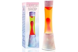 AHCCSD 16 Inch Yellow Pink Cloud Magma Lamp,Pink Cloud Base Yellow Liquid with Red Wax Motion Liquid Lamp Relaxing Gorgeous Light for Adults Kids Women Girls Christmas Great Gift