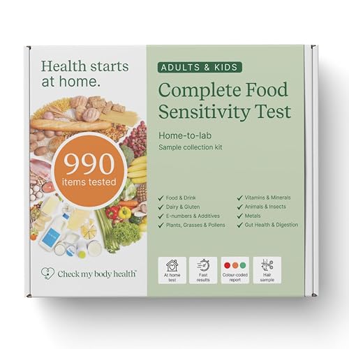 Check My Body Health 990 Items Complete Food Sensitivity Test Kit for ...