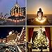 Binval 2-Pack Solar Fairy Crystal String Lights for Outdoor Patio Lawn Landscape Garden Home Wedding Holiday and Christmas decorations[19.7feet - 6m - 30LED-Warm White]