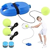 Tennis Trainer Rebound Ball with 3 String Balls,2 Tennis Racket Grip Tape | Solo Tennis Training Equipment,Tennis Training Tool Rebound Tennis Trainer for Beginners, Self Practice Tennis Training Tool