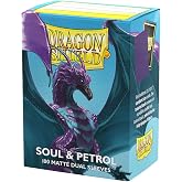 Dragon Shield | Matte Dual Standard Size Card Sleeves | 100ct - Smooth &amp; Tough Premium TCG Sleeves - Compatible with Pokemon, One Piece, and Magic: The Gathering | Soul &amp; Petrol