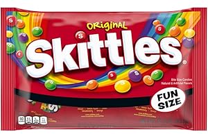 SKITTLES Original Chewy Candy Fun Size Halloween Candy, 10.72 oz