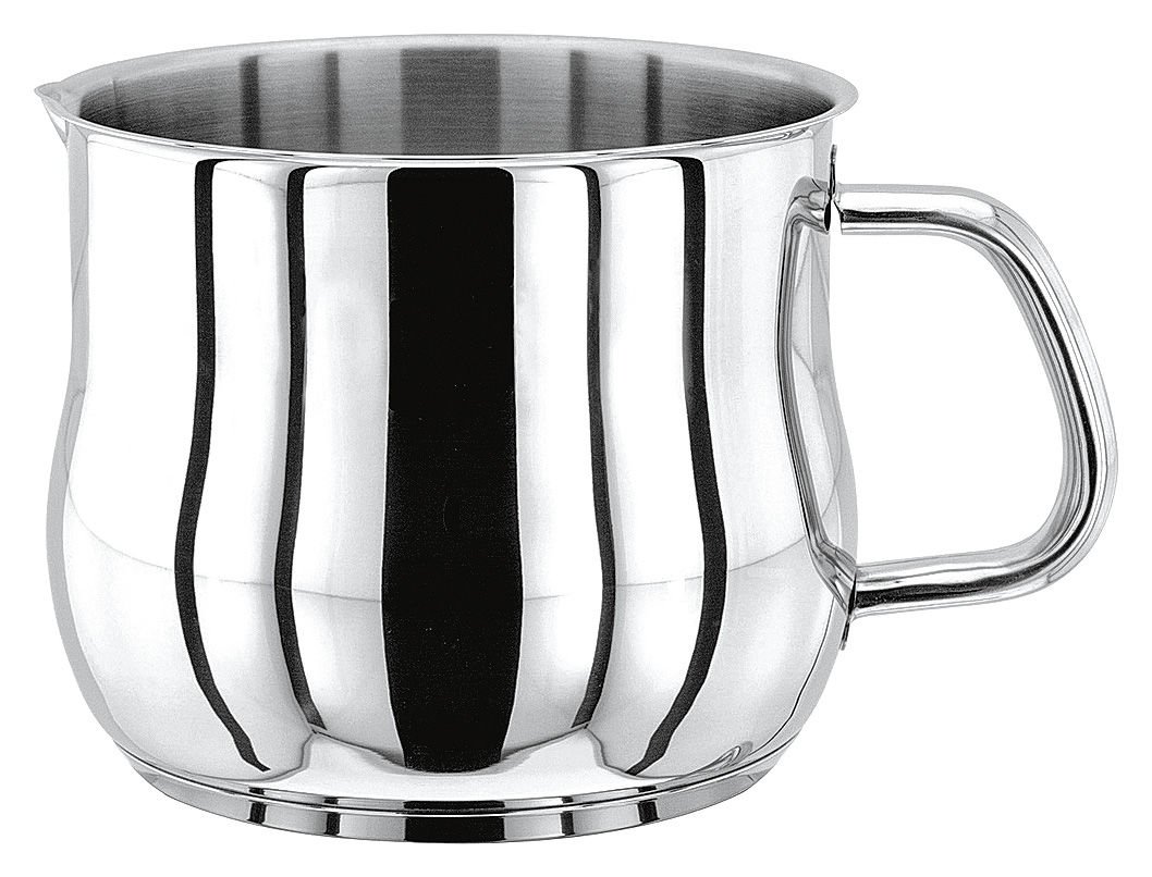 Stellar 1000 14cm Deep Stainless Steel Milkpan / Milkpot/ Saucejug