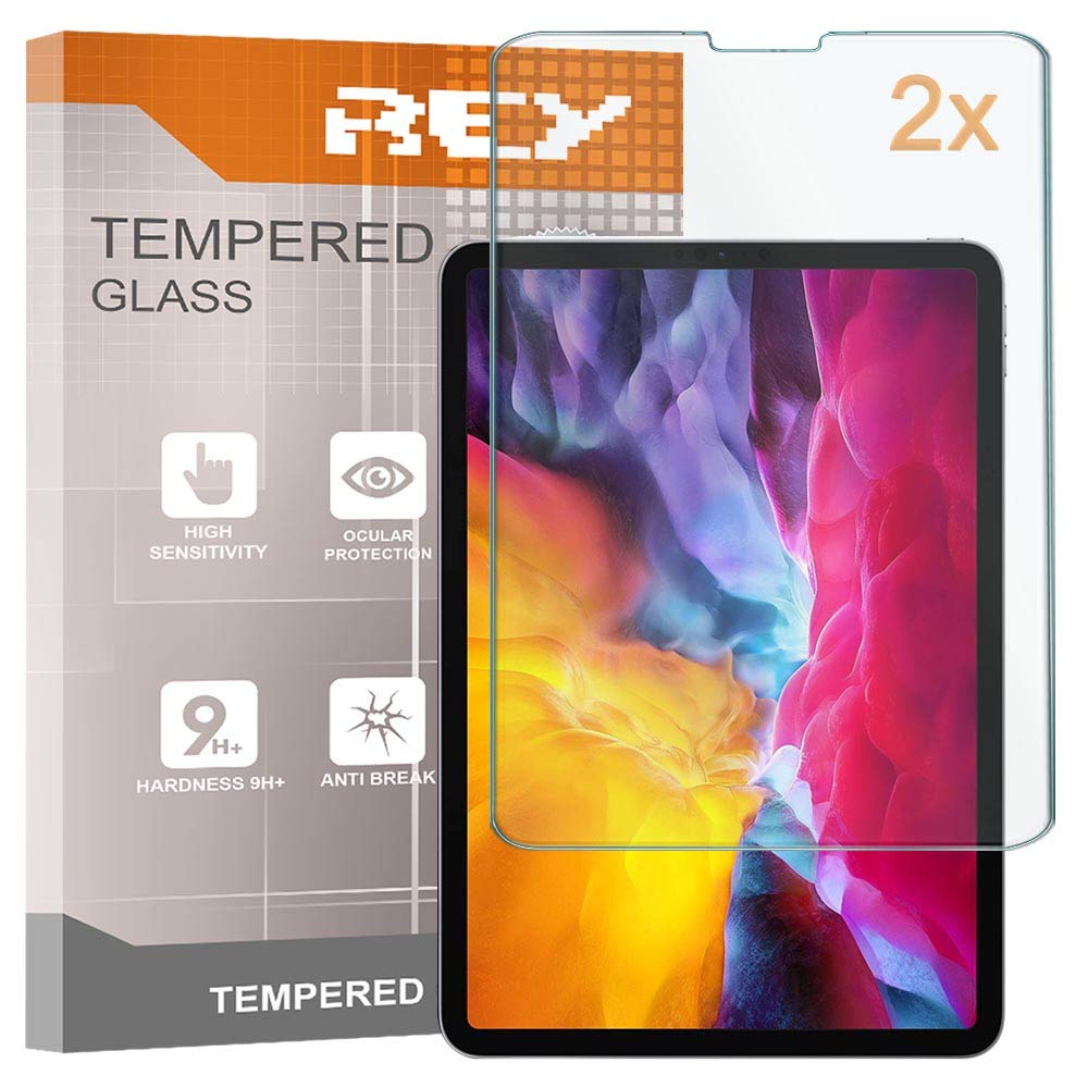 Screen Protector for iPad Pro 2018 11" - iPad Pro 2020 11" - iPad Air 4 2020 - iPad Pro 2021 11", Tempered Glass Film, Premium quality, Perfect protection for scratches, breaks, moisture, [Pack 2x]
