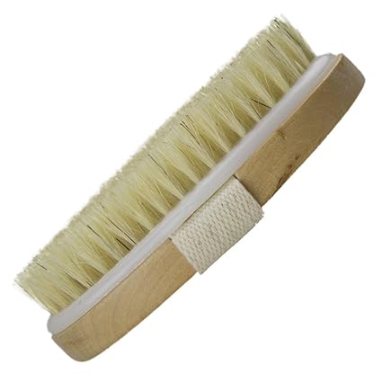 bC BimeTALliC CAble Body Dry Bath Exfoliating Brush Natural Bristle Remove Dead Skin and Toxins Cellulite Treatment