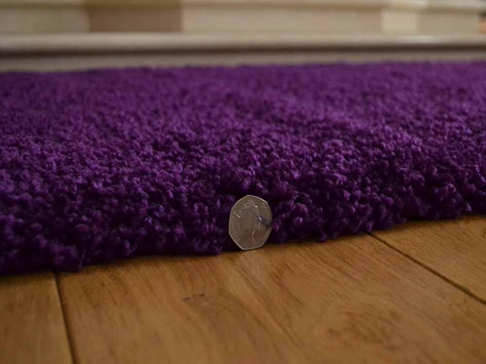Soft Touch Shaggy Purple Thick Luxurious Soft 5 cm Dense Pile Rug. Available in 7 sizes (120 cm x 170 cm) - Image 3