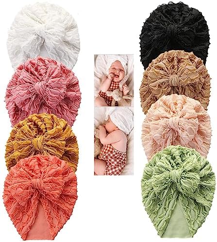 Chapeau Bebe Fille Newborn Baby Girls Infants Kids Solid Turban