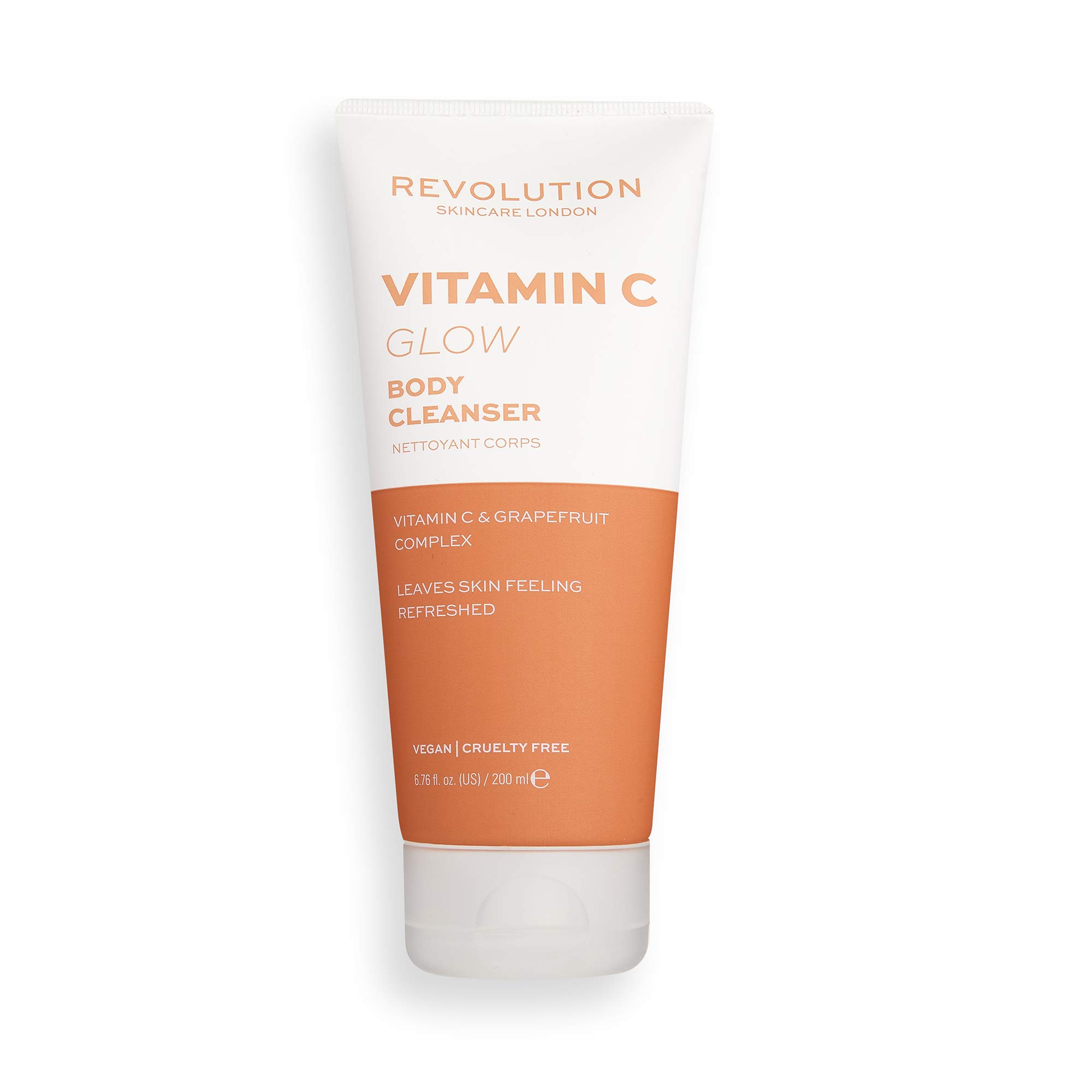 Revolution Beauty London Skincare, Vitamin C Glow, Body Cleanser, 200ml